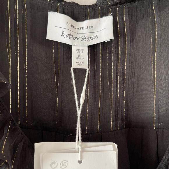 Paris Atelier & Other Stories Relaxed Fit Midi Dress, Size US 10 - Picture 5 of 14